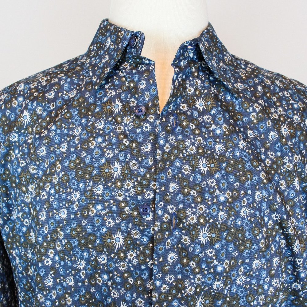 Saks Fifth Ave. Long-Sleeve Floral Print Button Down Shirt L